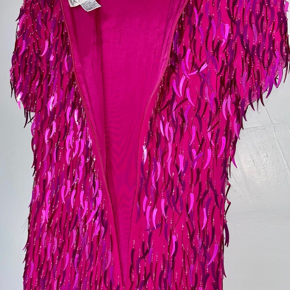 A.J. Bari vintage beaded party dress - Picture 6 of 8